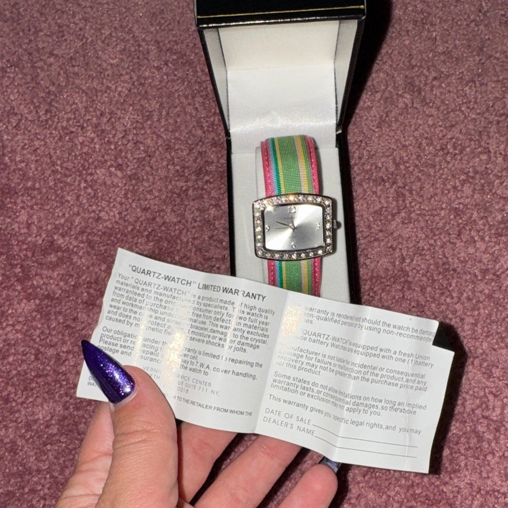 Vernier Watch with Rhinestone Bezel - Picture 4 of 4